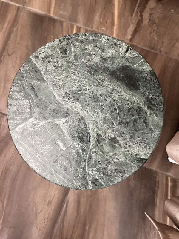 Mid 20th Century Regency Style Marble Pedestal Side Table from bombay company gallery