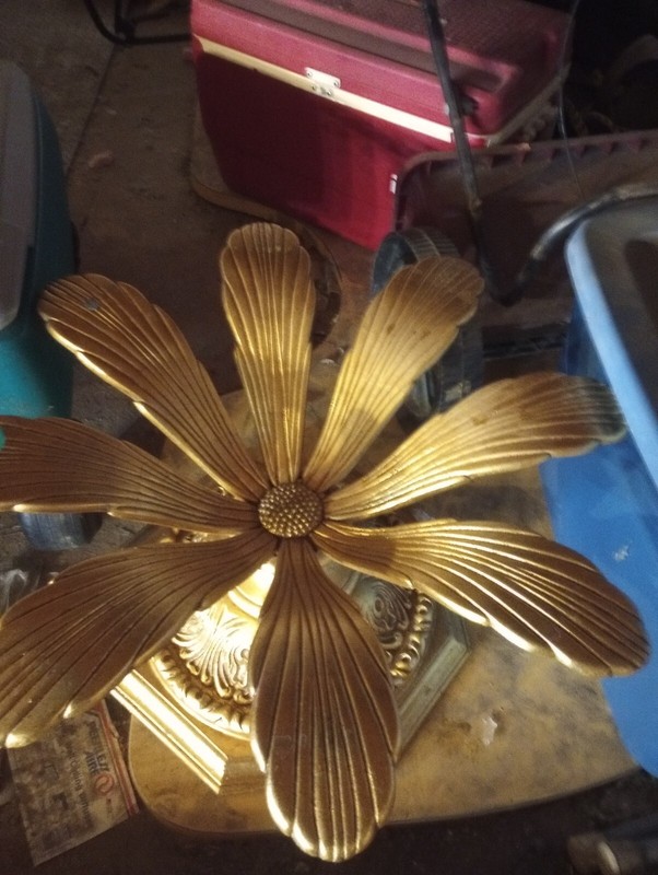 Mid century Modern Arthur Court Style Gilt Metal Flow Coffee Table