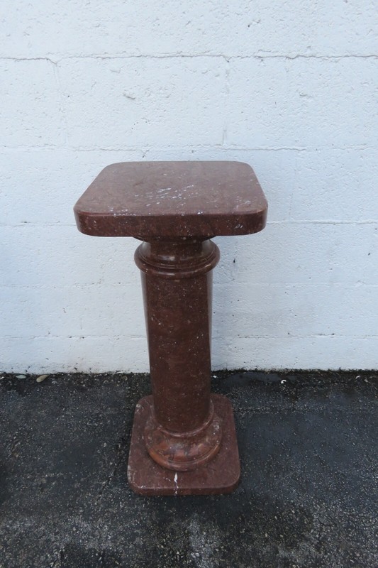 Marble Flower Plant Statue Stands Tables a Pair 5659 gallery