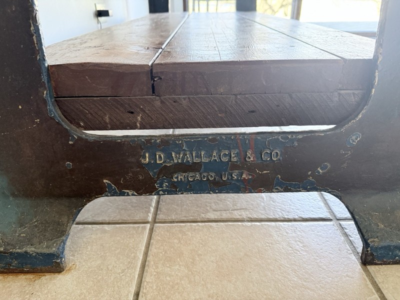 Original JD Wallace And Co. Workbench/ Table gallery