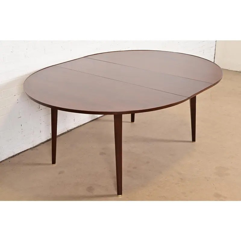 Edward Wormley Mid-Century Modern Walnut Dining Table, Newly Refinished gallery