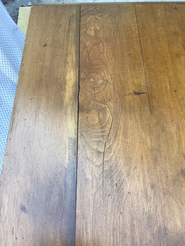 Antique English Georgian Style Oak Lowboy Side Accent End Table 31”Hx40”Lx 21”D gallery