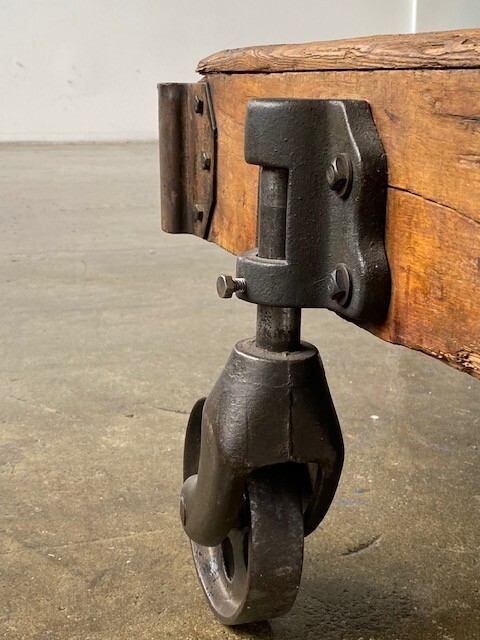 Antique Railroad Factory Cart Coffee Table gallery