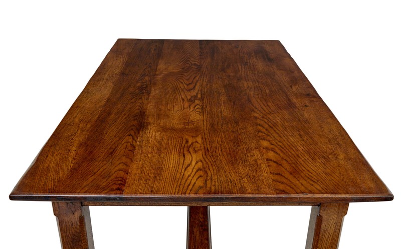 LATE 20TH CENTURY SOLID OAK REFECTORY TABLE gallery
