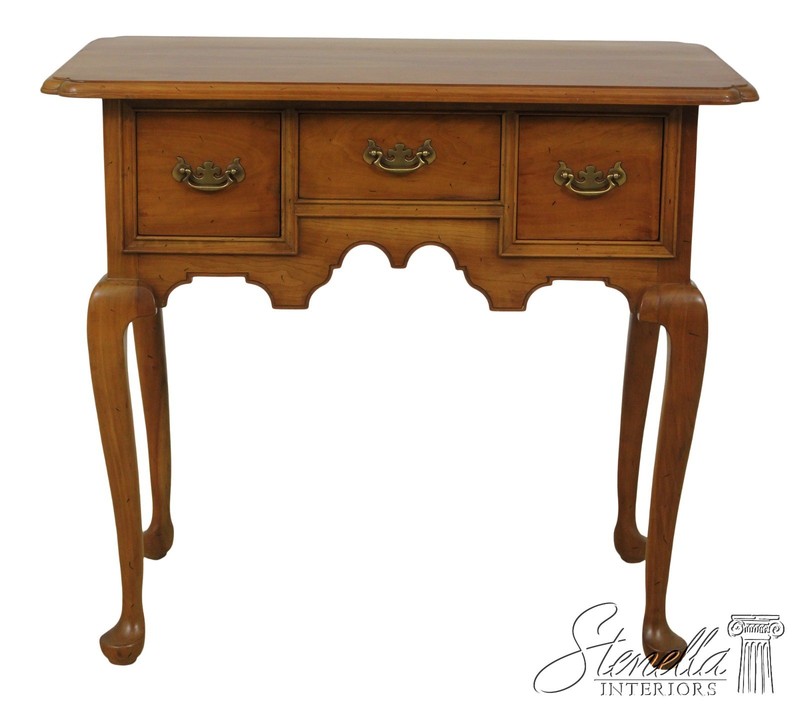 56994: STICKLEY Queen Anne Cherry Lowboy Dressing Table