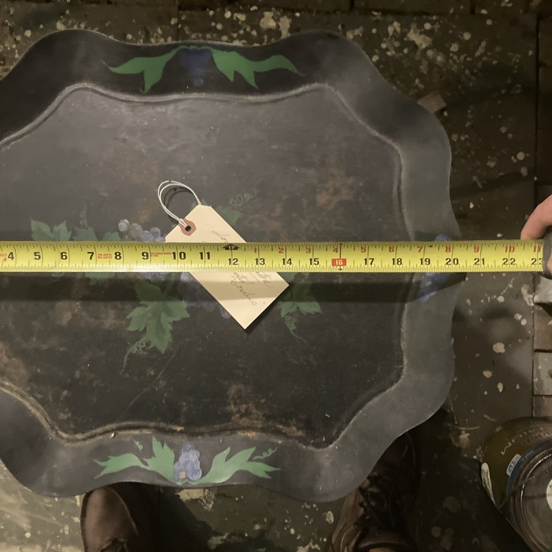 antique metal table Vintage End Table Out Door Table Food Tray Picnic Tray Old gallery