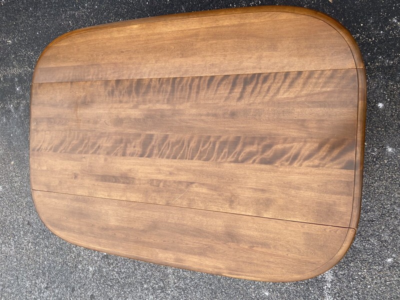 Ethan Allen Drop Leaf Wood Table H: 16” Closed:5” x 22” Open: 41.5” gallery