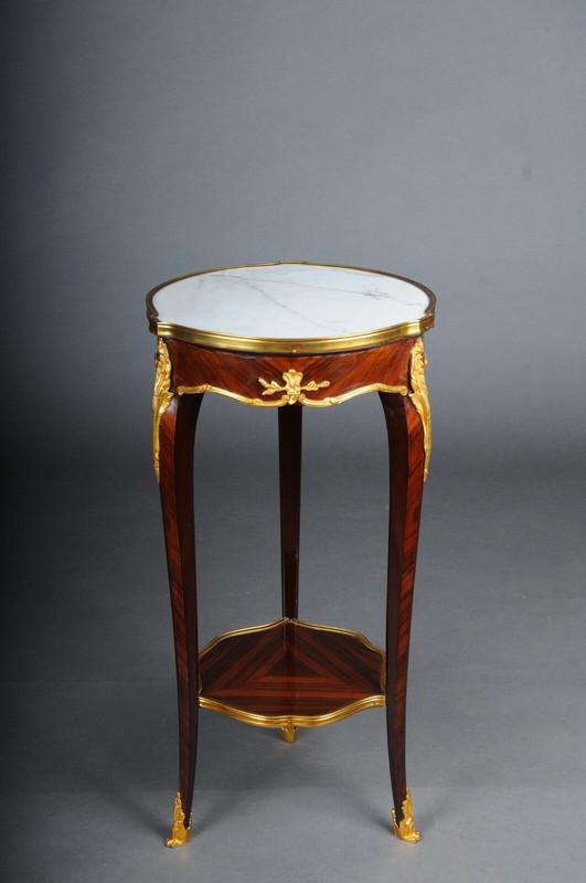 French Salon Side Table Beech 20th Century In Louis XV Style By F. Linke gallery