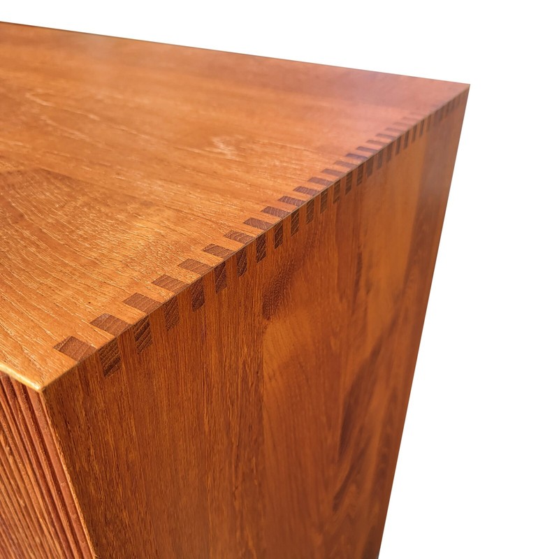 A Pair of Mid century Danish modern tambour doors cabinets by Peter Hvidt gallery