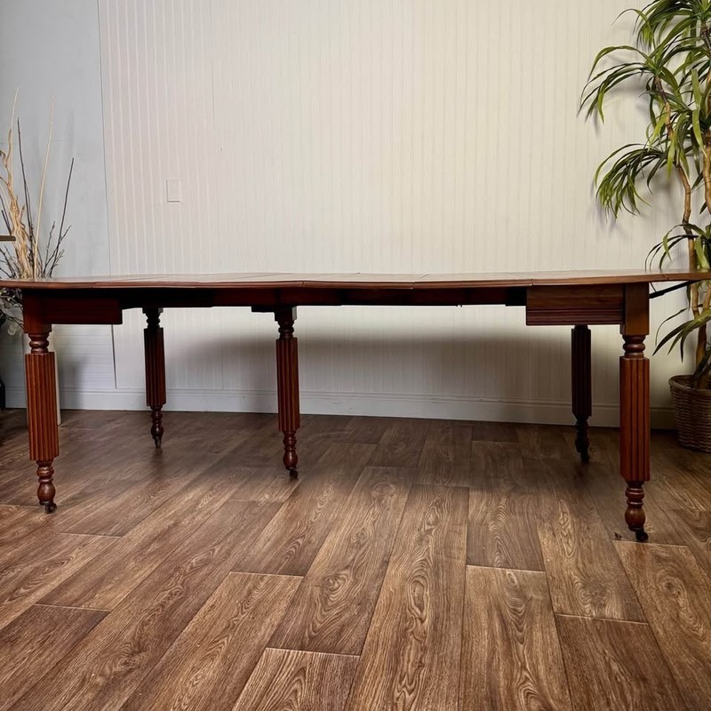Federal-Style Cherry Extension Drop-Leaf Dining Table - Seats 8–10 gallery