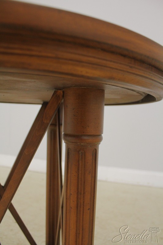 56062EC: Round Neoclassical Walnut Lamp Table gallery