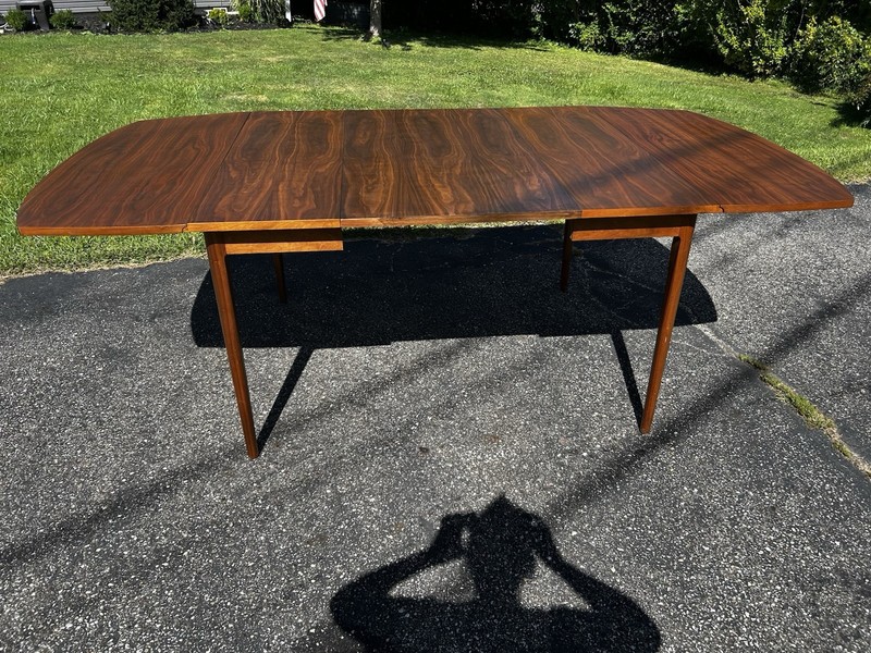 Mid Century Modern Kipp Stewart Drexel Declaration Drop Leaf Dining Table gallery