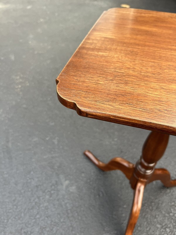 Henry Ford Museum Bartley Collection Solid Mahogany Snake Foot Pedestal Table gallery