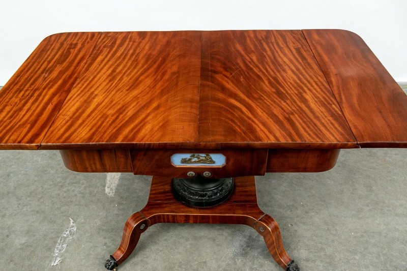 IncredibleEMPIRE MAHOGANY SOFA TABLE, DENMARK, CIRCA 1790 W/ Bronze Mounts gallery