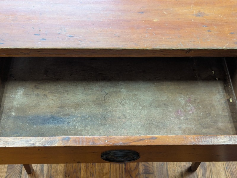 C. 1825 Yellow And White Pine Table Lower Delaware gallery