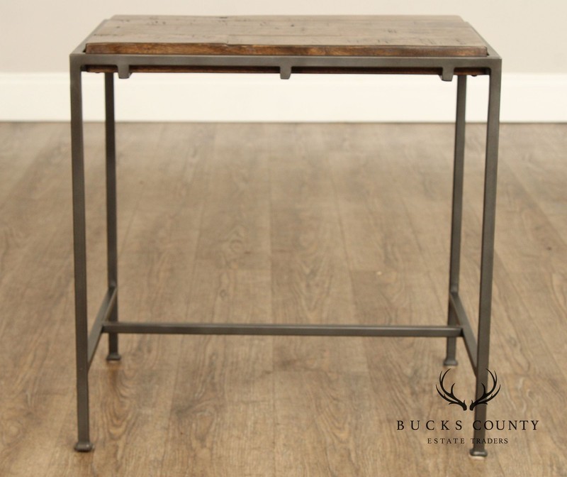 Industrial Style 'Simien' Iron End Table gallery