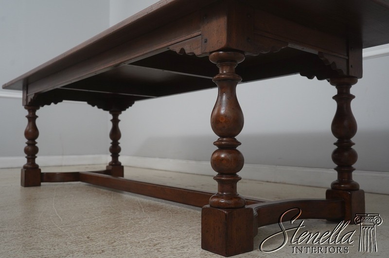 L72587: JONATHAN CHARLES Large Chestnut Banquet Dining Table gallery