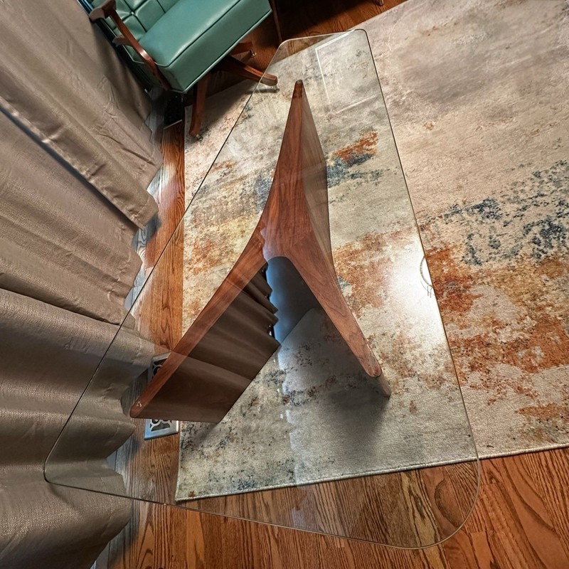 Vladimir Kagan Upsilon Cocktail / Coffee Table, Mid Century Modern Vintage gallery