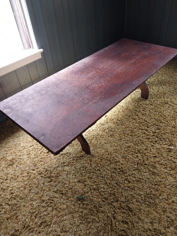 1893 Antique Milton Bradley Kindergarten Table , TABLE ONLY, educational