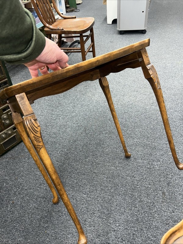 English Nesting Tables by Bevan Funnell Reprodux set of 3 tables Vintage England gallery