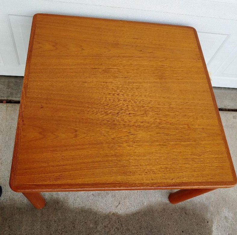 VERY COOL DANISH MID CENTURY MODERN TEAK "TRIOH" FLOATING TOP COFFEE TABLE... gallery