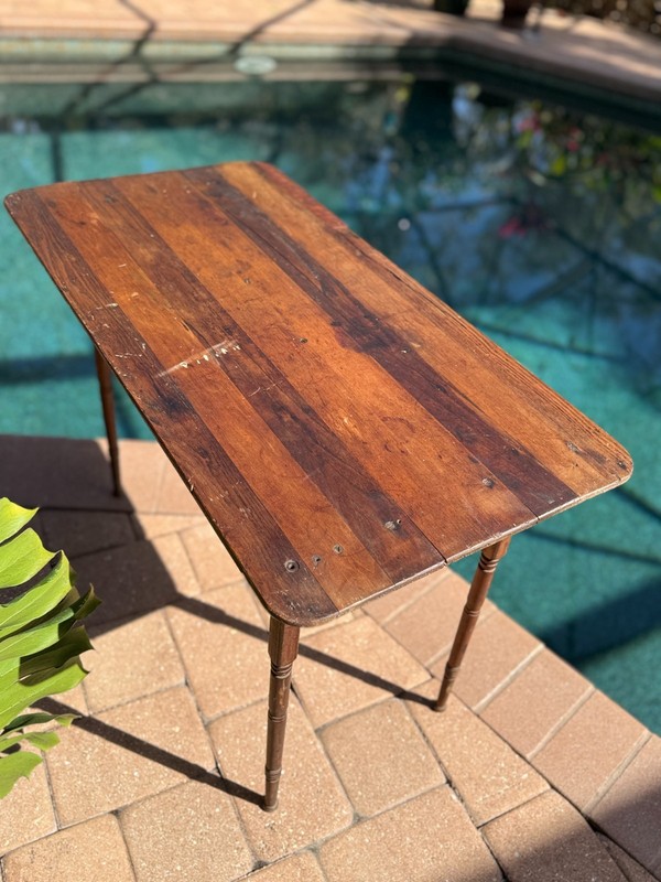 Antique Folding Farm Table gallery