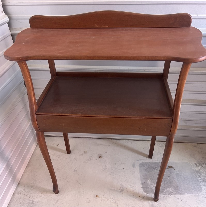 1900s James G. Kilpatrick Quarter Sawn Oak Server w/ Drawer, 32x15in XCLNT COND!