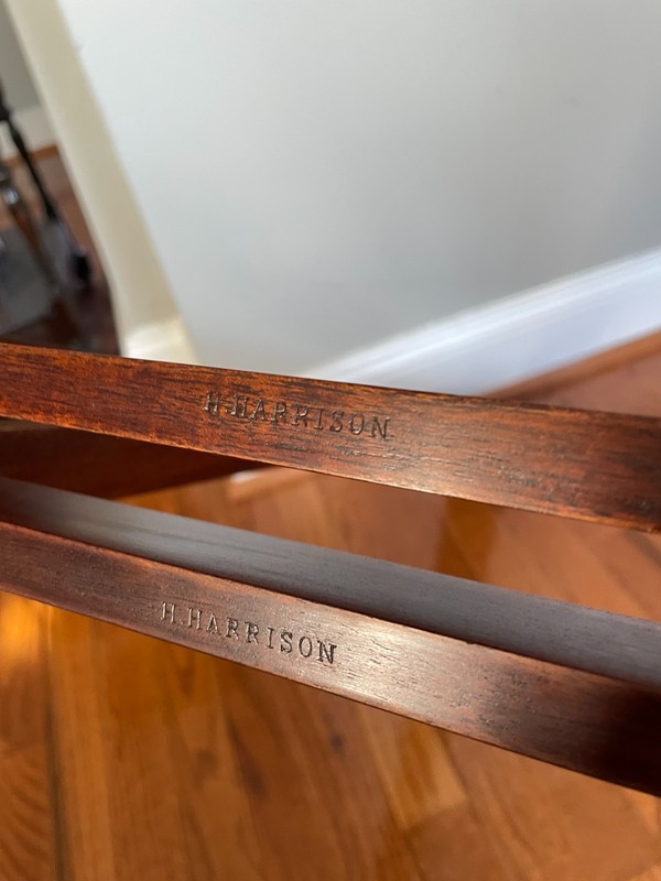 Signed Butler’s Tray on Stand in Mahogany, 19th-Century gallery