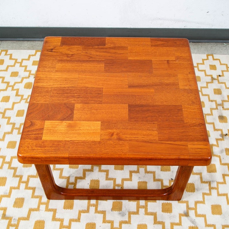 Mid Century Danish Modern End Tables Side Nightstands Teak Square Niels Bach Mcm gallery