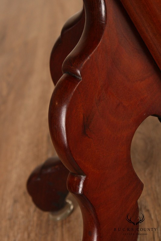 English Regency Antique Mahogany Metamorphic 3 Tier Dumb Waiter Table (B) gallery