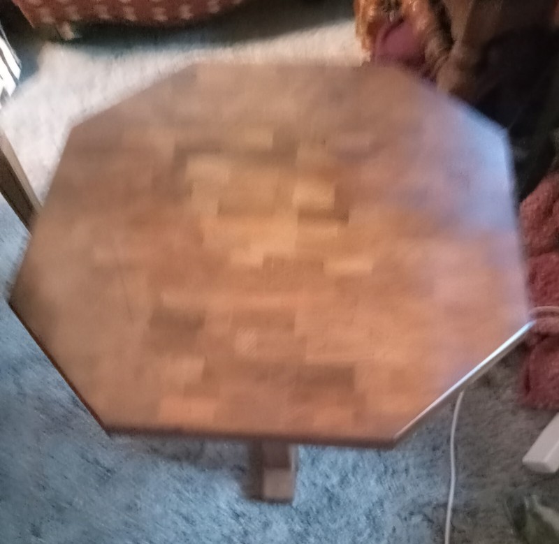 Mid Century Butcher Block End Table / Side Table (RP-ET188) gallery