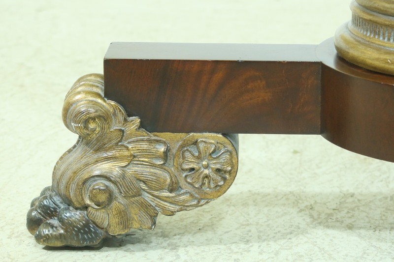 L53203EC: MAITLAND SMITH Round Marble Top Empire Style Center Table gallery