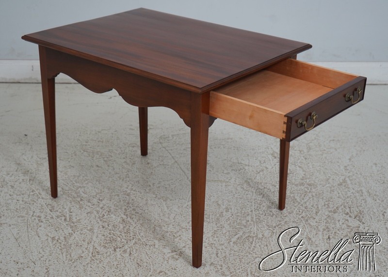 L67139: Bench Made Hand Crafted 1 Drawer Mahogany End Table gallery