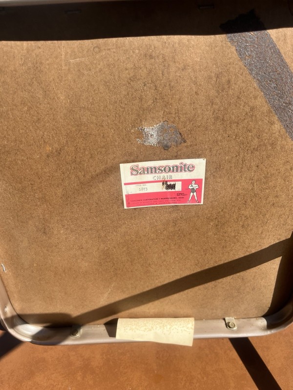Vintage Samsonite Folding Table And Chairs gallery