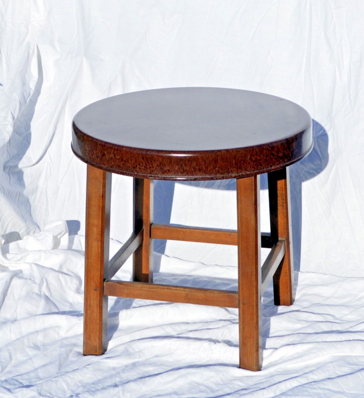 1930's Art Deco Table, Bakelite Top, Oak Legs Goodearl Brothers Ltd High Wycome. gallery