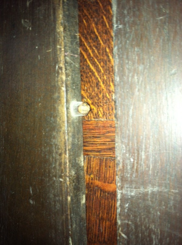 Antique Primitive Walnut 19C Slide Dovetail Peg Vtg Kitchen Farmhouse Table gallery