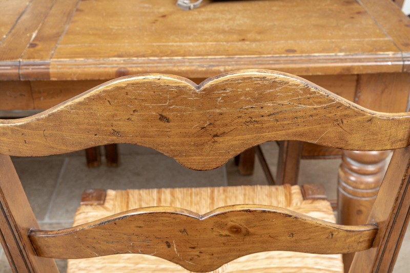 Vintage Pine Rectangular Farmhouse Extension Dining Set gallery