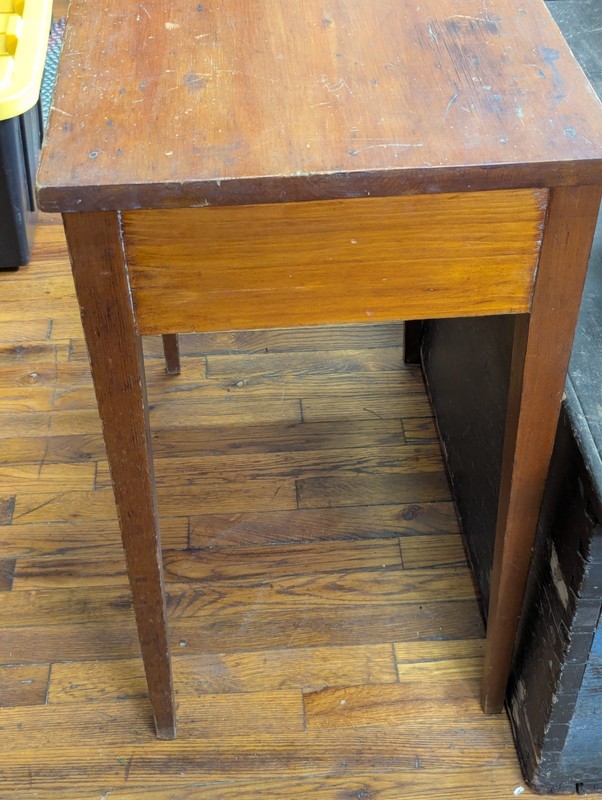 C. 1825 Yellow And White Pine Table Lower Delaware gallery