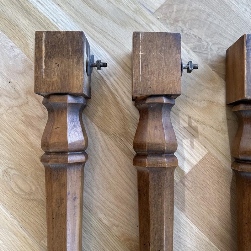 Set of 4 Solid Wood Dining Kitchen Table Legs 28.5" tall gallery
