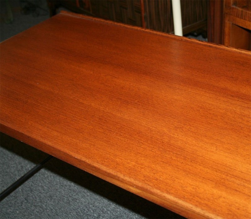 Iron and Mahogany Cocktail Table by Saporiti Italia, Italy, 1952 gallery
