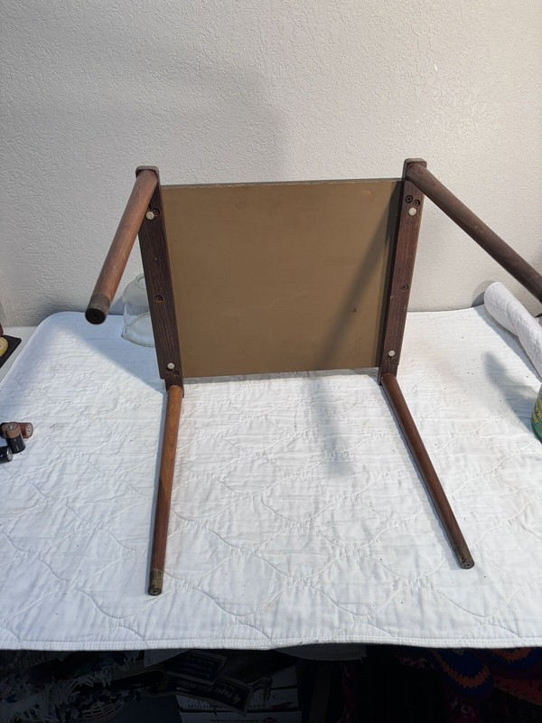 Mid Century Swedish Ljungqvist? Style Formica Laminate Top Wood Side Table gallery