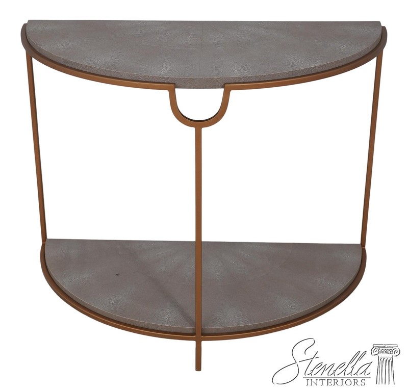 F60378: Modern Design Textured Surface Metal Hall Table