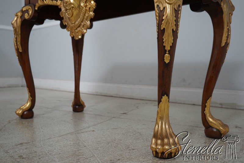 L66584EC: MAITLAND SMITH Baroque Marble Top Gold Gilt Console Table gallery
