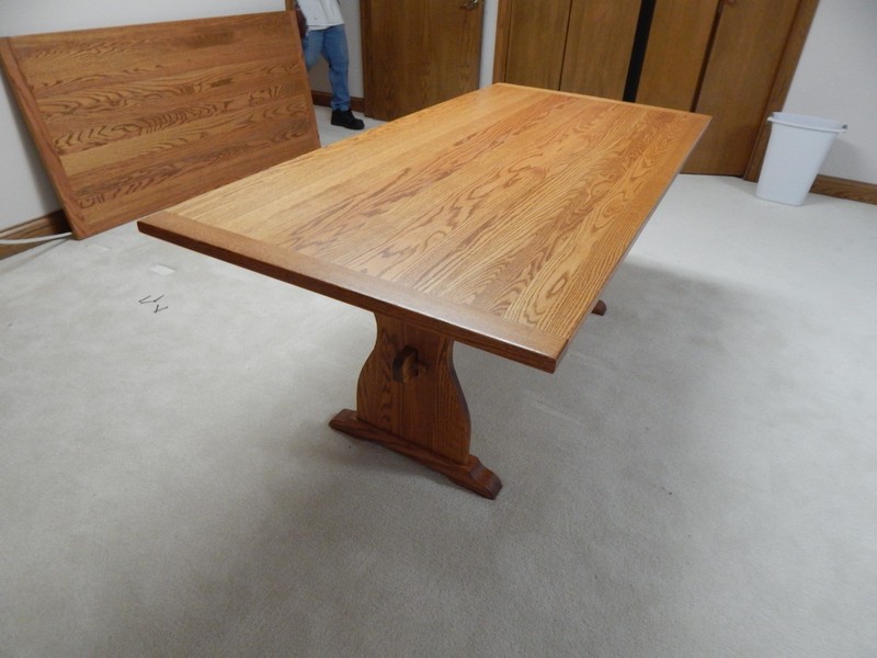 Modern Oak Large Dining or Conference Office Table 35 X 72 X 30 solid Oak Amish gallery