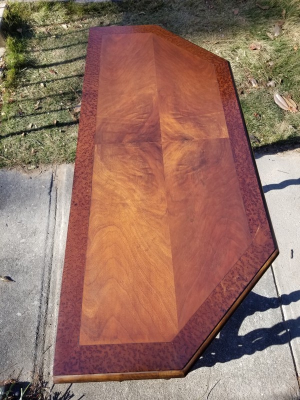 Antique Mahogany & Burl English Barley Twist Parlor Table Exceptional FREE SHIP gallery
