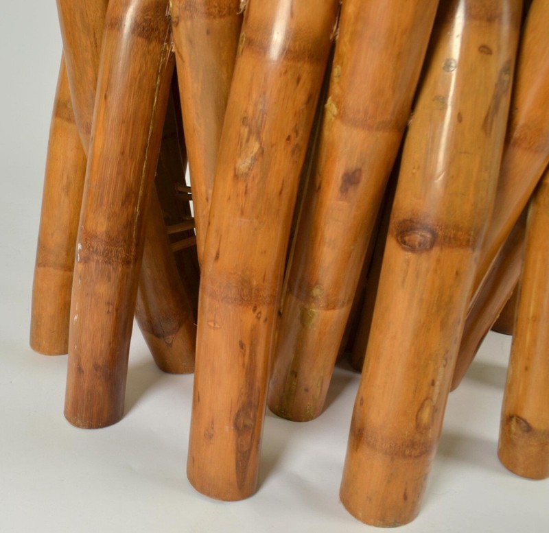 Vintage Design Sculptural 1950's bamboo dining table gallery