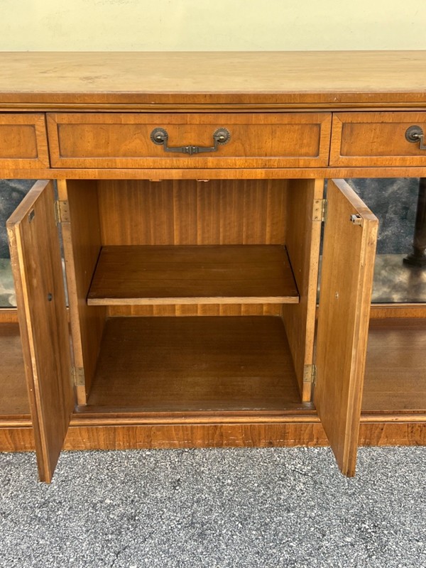 Mid Century Walnut Console Table, Walnut Console, Walnut Cabinet gallery