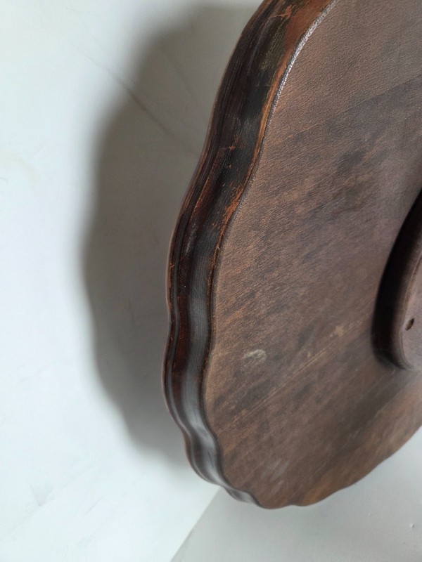 Vintage side, tea or wine table Queen Anne or Regency style four curved legs gallery
