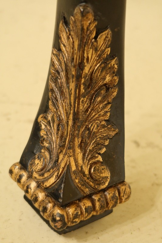 L31615EC: JONATHAN RICHARDS Georgian Tea Table w. Eglomise Mirrored Top gallery