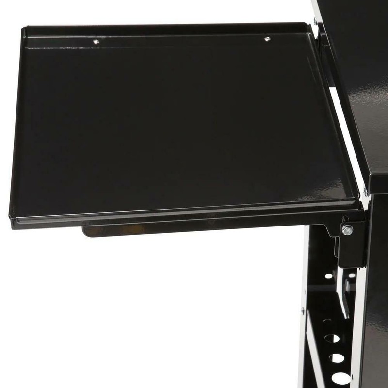 33 in 4-Drawer Mechanics Cart with Extended Side Table and Bottle Tray gallery